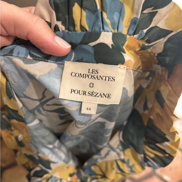 Sezane Coline Shirt in Garden Flowers - Picture 5 of 8